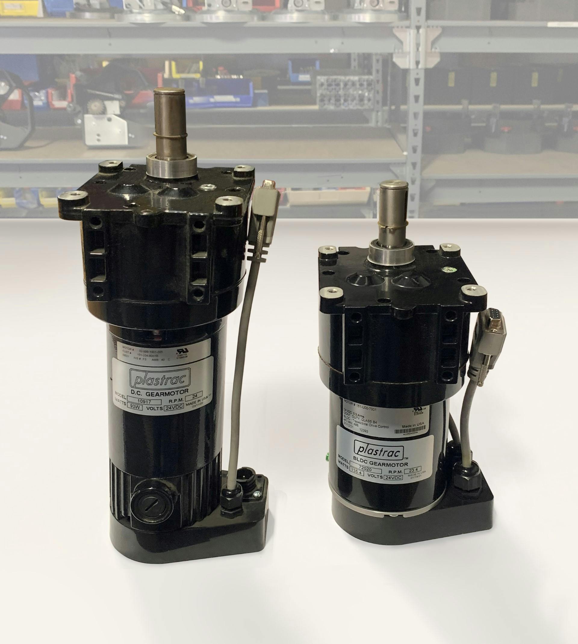 Brushless motors improve the efficiency and performance of Plastrac's gravimetric blenders.