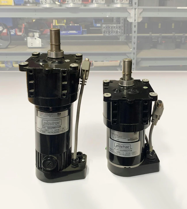 Brushless motors improve the efficiency and performance of Plastrac's gravimetric blenders.