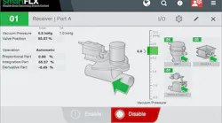 Conair's Conveying with Optimizer system integrates AI into the SmartFLX control.