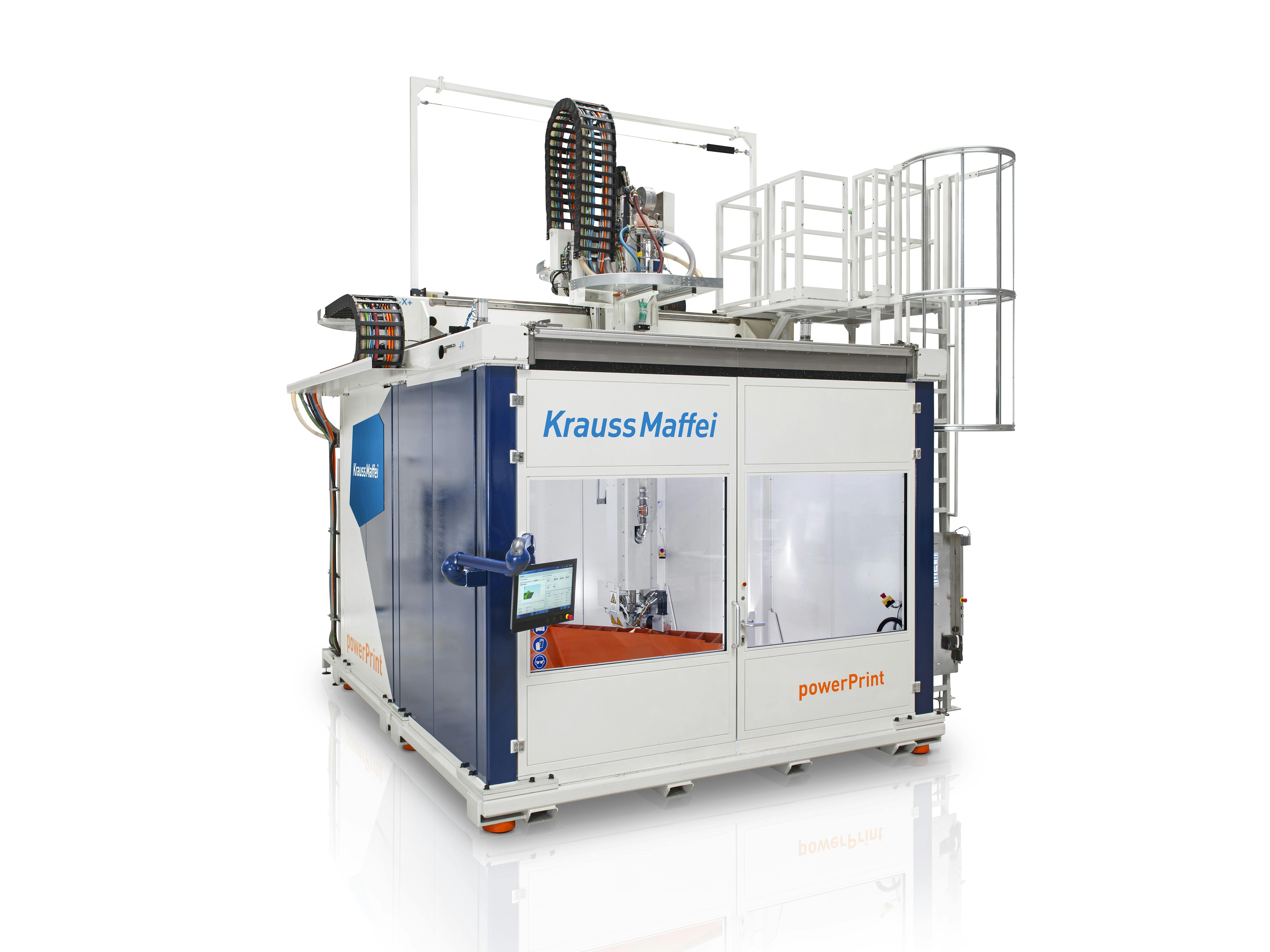 KraussMaffei's powerPrint can now process technical materials.