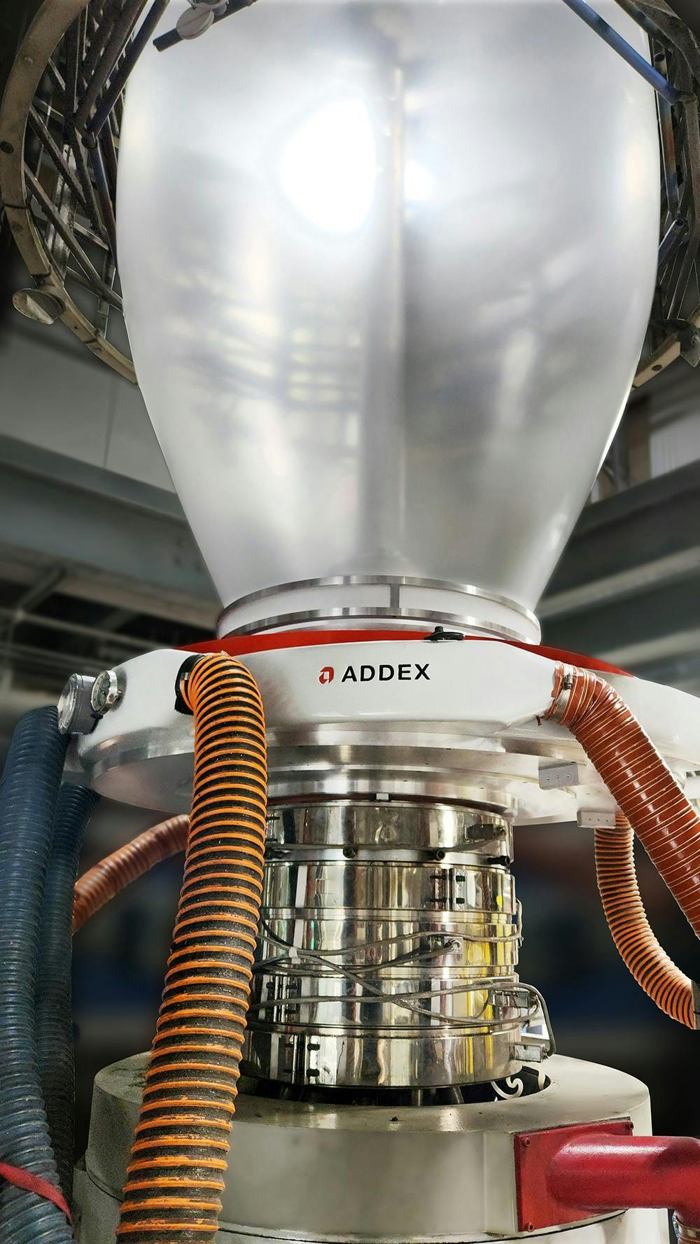 Addex's Gen 3 ECG technology corrects for die rotation effects in real time and can be retrofitted to existing blown film lines.