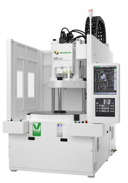 Sodick's VR-G vertical injection molding machines feature a new controller. Sodick's VR-G vertical injection molding machines feature a new controller.