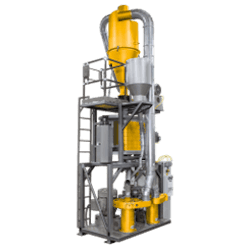 Vectored Air Technology improves throughput on the Rex Duo Plus pulverizer. Vectored Air Technology improves throughput on the Rex Duo Plus pulverizer.