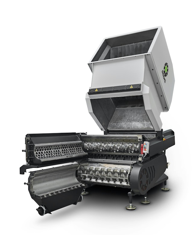Rapid Granulator's Raptor Duo has a redesigned floor and pusher system.