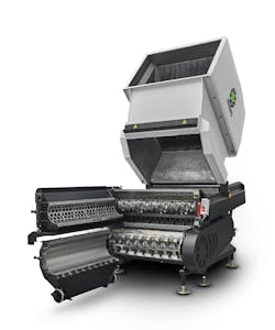 Rapid Granulator&apos;s Raptor Duo has a redesigned floor and pusher system.