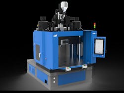 LS Mtron's LSG-VL vertical injection molding machines are more ergonomic for workers. LS Mtron's LSG-VL vertical injection molding machines are more ergonomic for workers.