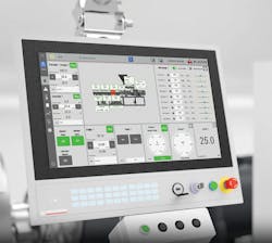 Milacron&apos;s new tablet pendant control can integrate an entire extrusion line.