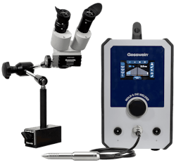 Gesswein's Micro Tig Welder U6 - 110V can be used to repair parting lines, mold seams, three-point corners and edges. Gesswein's Micro Tig Welder U6 - 110V can be used to repair parting lines, mold seams, three-point corners and edges.