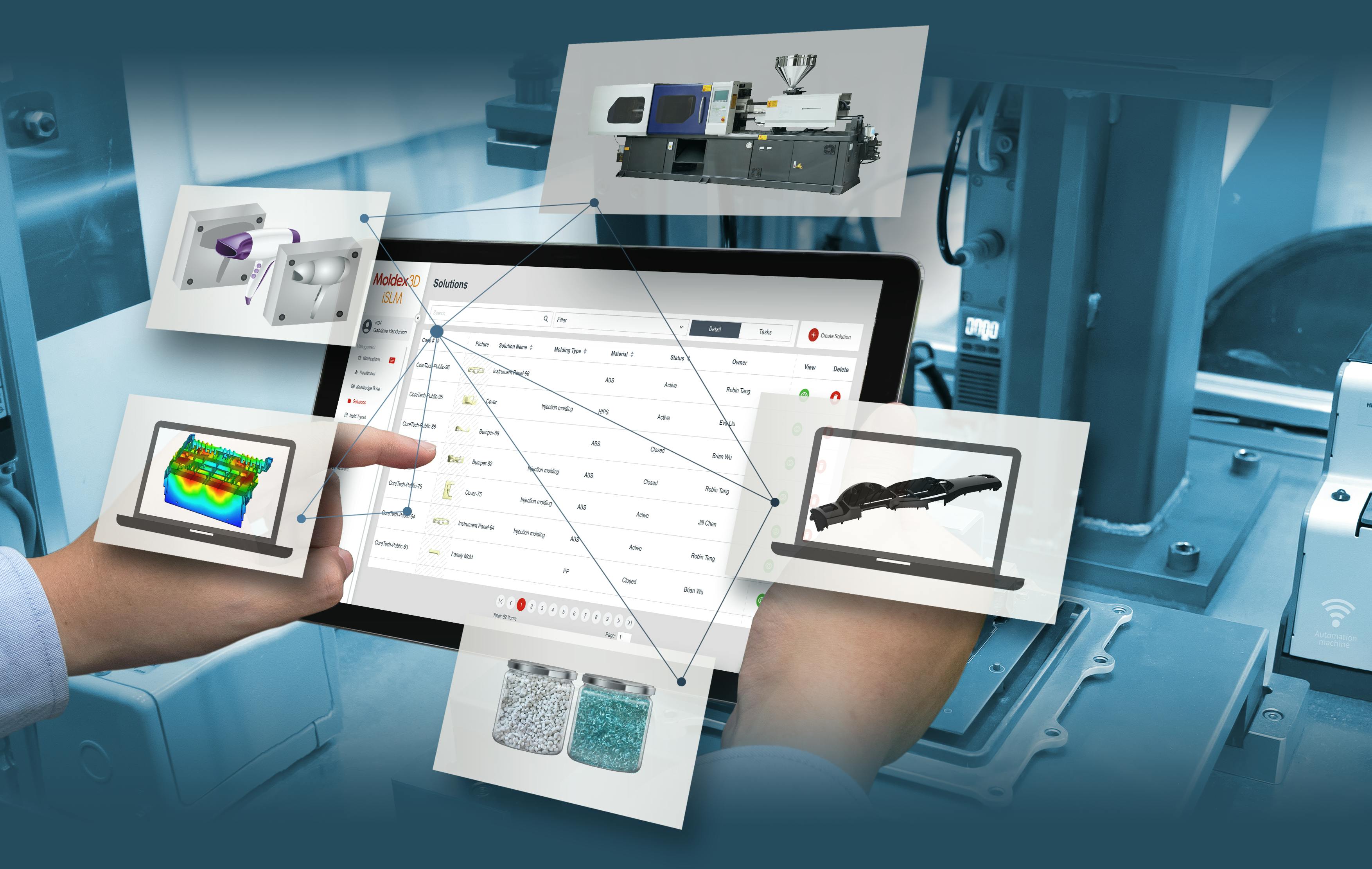 Moldex3D 2024 introduces new capabilities for injection molding, compression molding and resin transfer molding, as well as faster and more accurate simulation of factors such as warpage deformation of large components.
