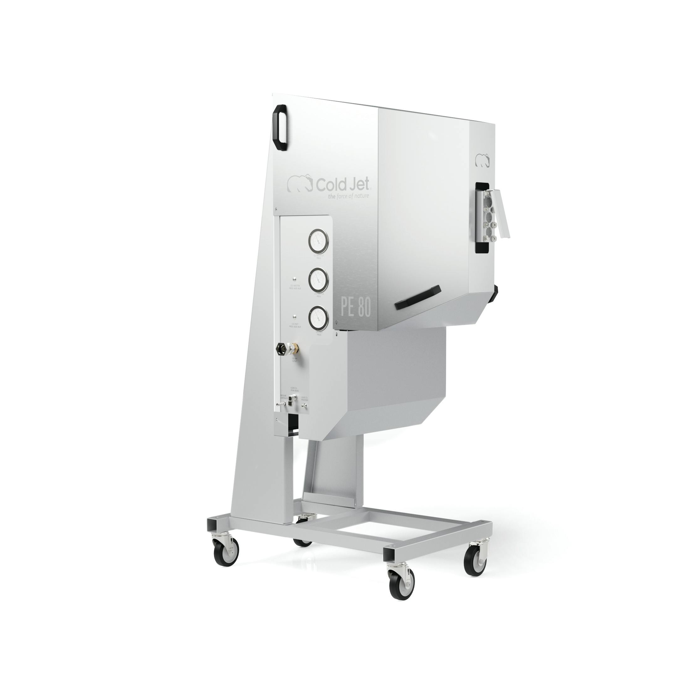 Cold Jet's PE 80 pelletizer ensures a supply of dry ice for blasters.