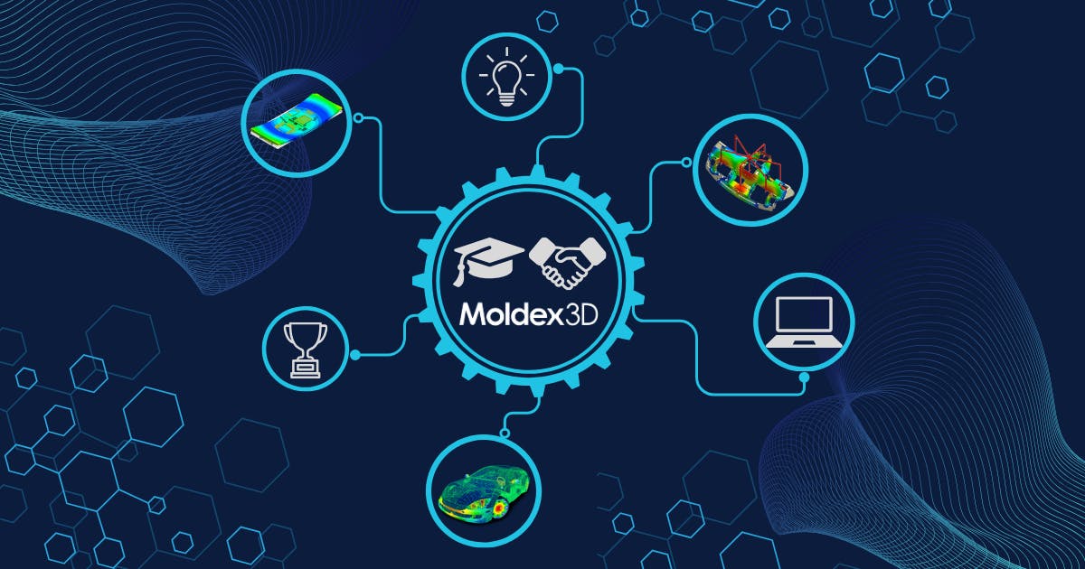 Moldex3D has donated its molding simulation software to three educational institutions.
