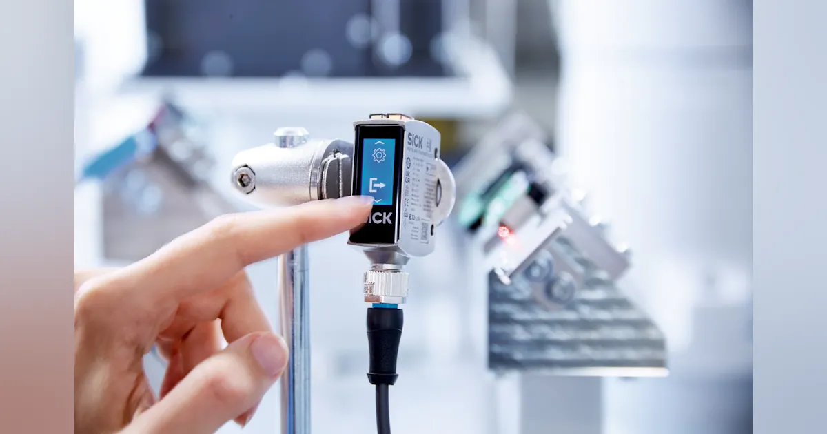 Sick Display Sick sensor adds touch-screen interface | Plastics Machinery Manufacturing