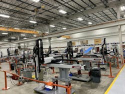 All robots assembled in Torrington, Conn., are run for 36 hours as a final quality control check before being shipped to a customer. All robots assembled in Torrington, Conn., are run for 36 hours as a final quality control check before being shipped to a customer.