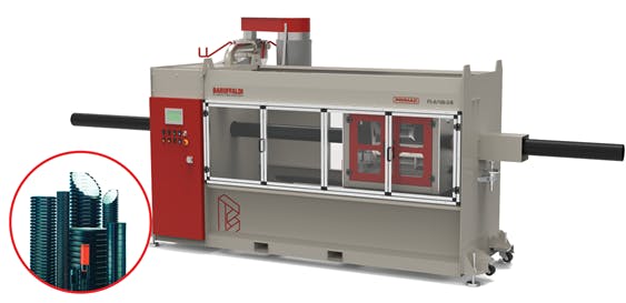 Baruffaldi's Primac-brand Type FS slotting machine can work both inline and offline on smooth or corrugated pipes made of PVC, PE or PP.