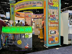 Integrated Control Technologies had a groovy '70s-themed booth. Integrated Control Technologies had a groovy '70s-themed booth.