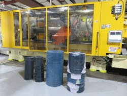 Clean Harbors manufactures containers and lids out of recycled resin and uses them for incinerating chemicals. Clean Harbors manufactures containers and lids out of recycled resin and uses them for incinerating chemicals.