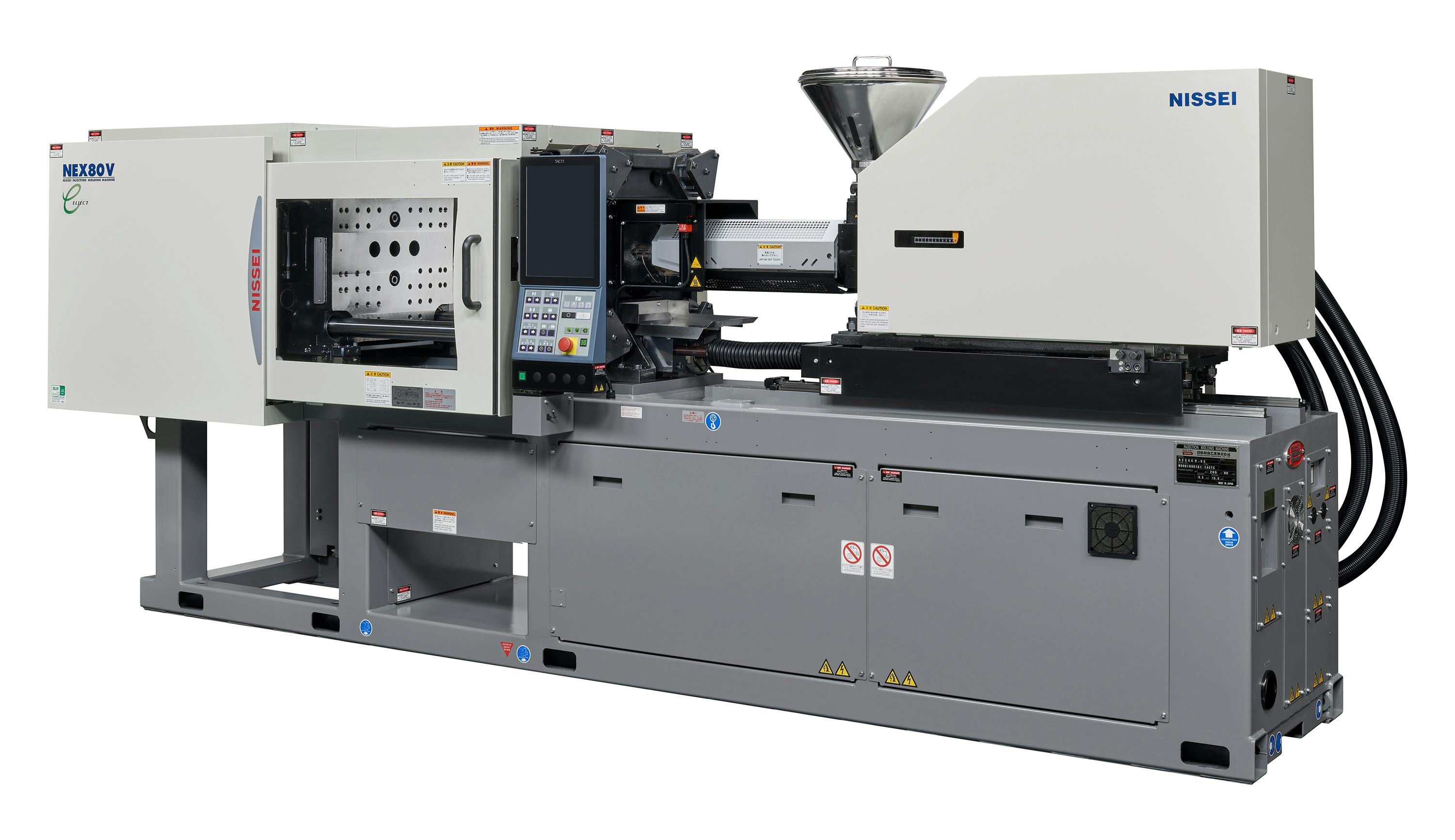 Nissei produced combs on a NEX80V-9E injection molding machine at NPE2024.
