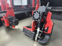 Modix's Griffin Ultra print head increases the speed of creating parts. Modix's Griffin Ultra print head increases the speed of creating parts.