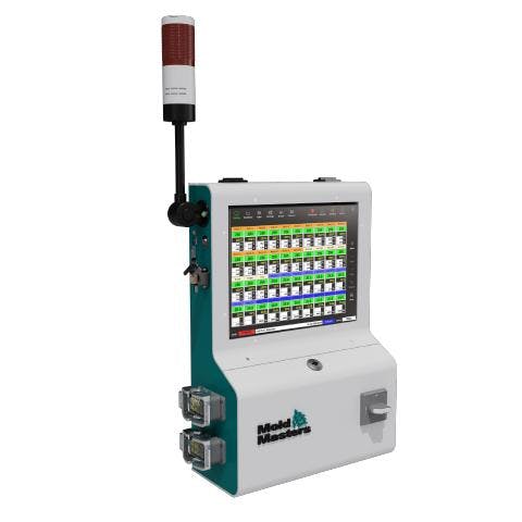 The Mold-Masters TempMaster M4 temperature controller reduces cable clutter.