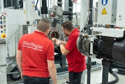 Men work for Austria&rsquo;s Starlinger &amp; Co. GmbH, which recently recorded its highest total yearly revenue, at about $429 million.