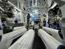 Bandera demonstrated its Techno Flex PO5 blown film line at NPE2024. Bandera demonstrated its Techno Flex PO5 blown film line at NPE2024.