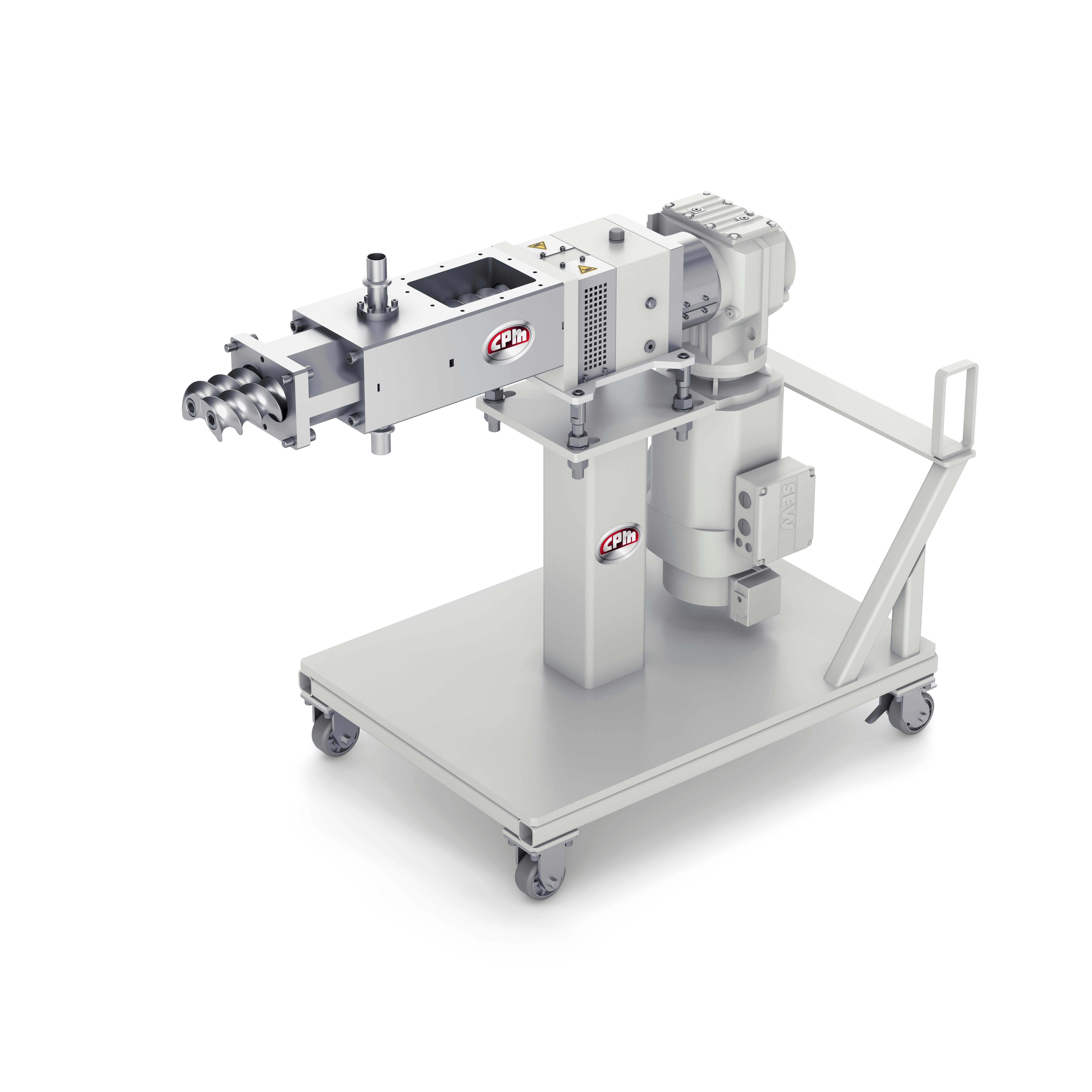 CPM's High Output Sidefeeder is designed to handle low-bulk-density fillers.