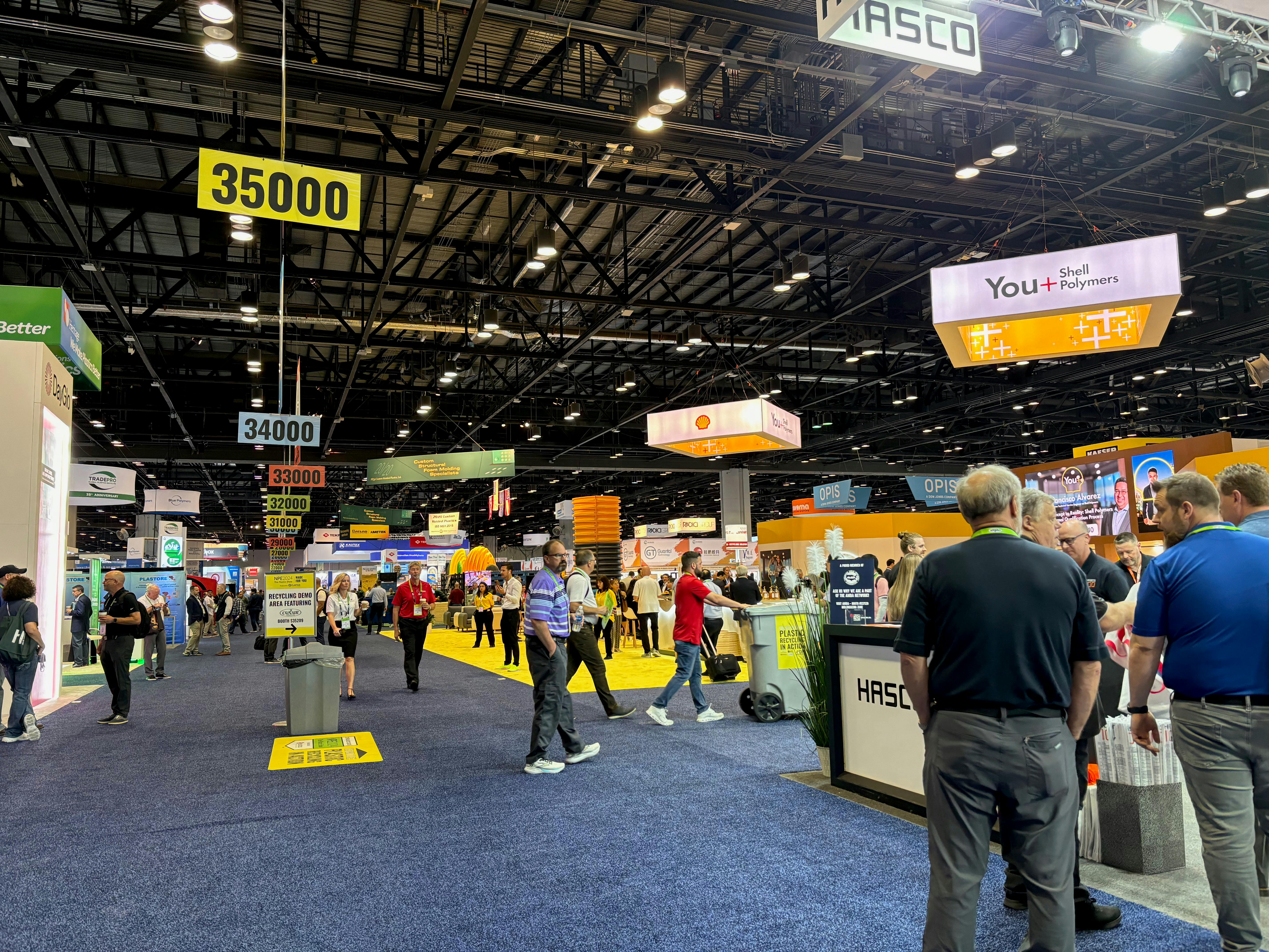 Attendees walk the floor on the first day of NPE2024 in Orlando, Fla.