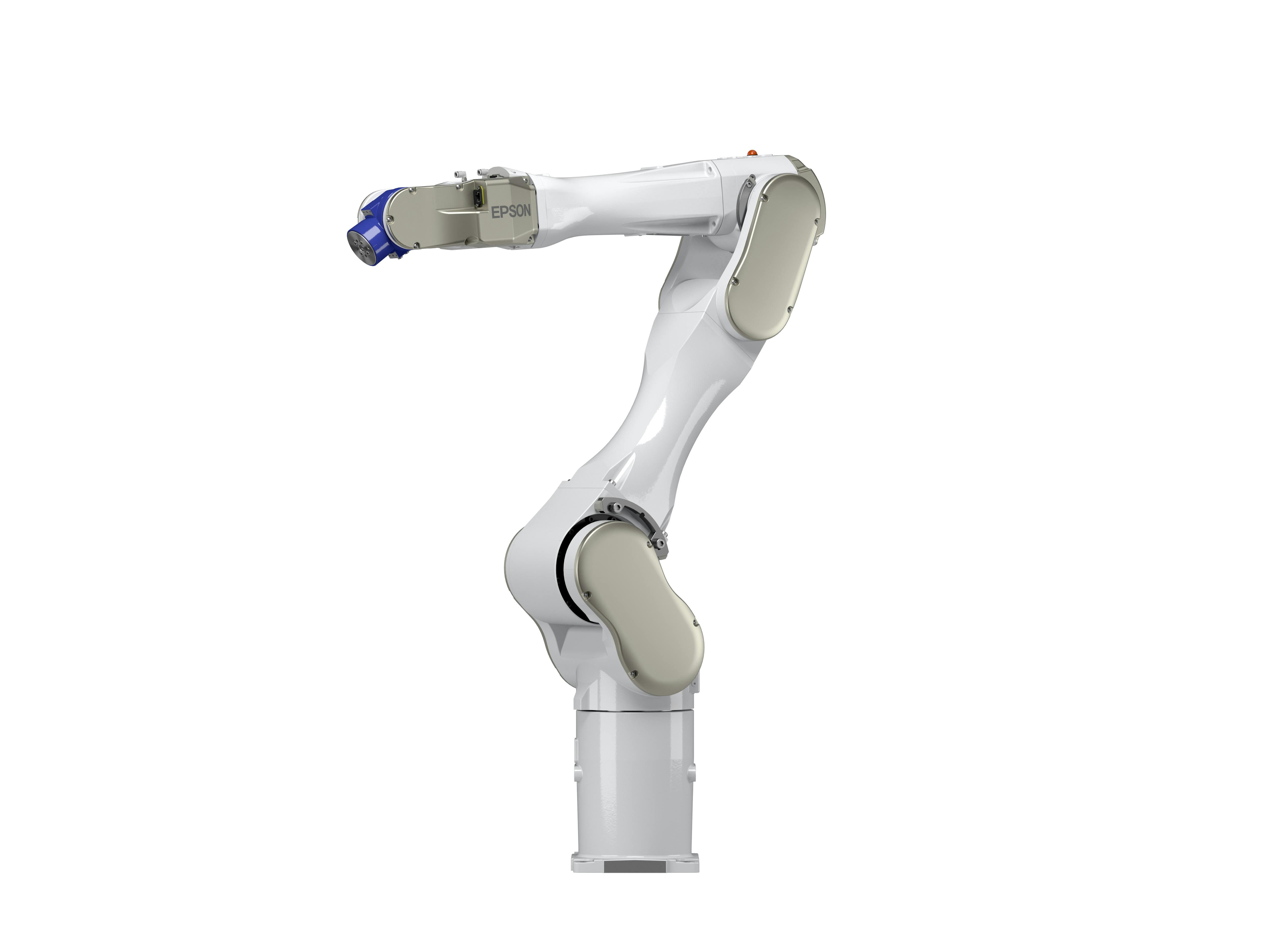Robots in Epson Robots' new C-B series are designed to move at industrial speeds, slowing down only when humans trip sensing technologies, triggering the robots to slow down and alter their motion.