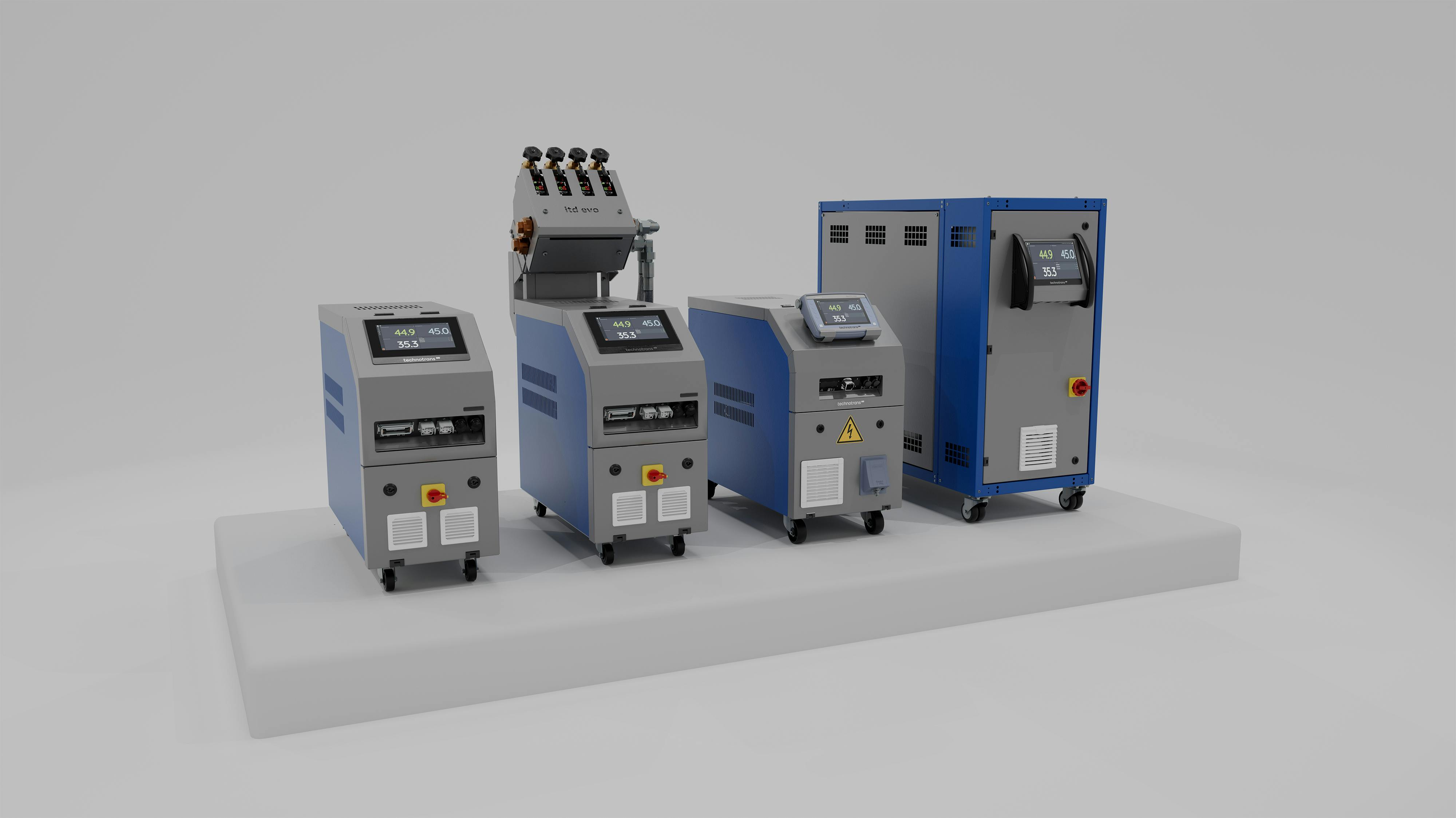 Technotrans has updated its base.line, high.line, eco.line and flex.line temperature control units.