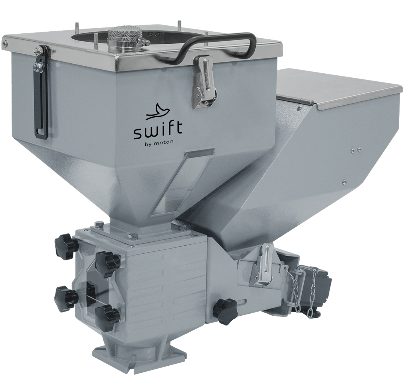 Motan's sColor V volumetric additive dosing unit is part of the Swift brand.