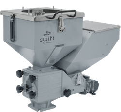 Motan's sColor V volumetric additive dosing unit is part of the Swift brand. Motan's sColor V volumetric additive dosing unit is part of the Swift brand.