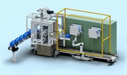 The newest version of Proco Machinery's Robopik takeout system employs a cobot. The newest version of Proco Machinery's Robopik takeout system employs a cobot.