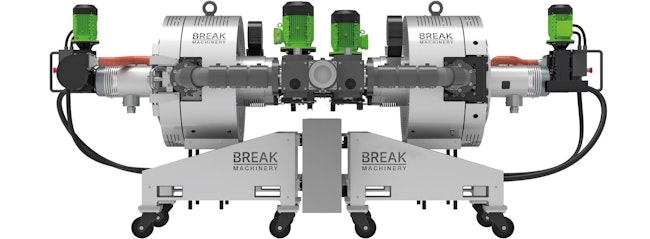 Break Machinery has expanded its line of Duo screen changers with the addition of the 7000 DS Twin and 5600 DS Twin.