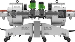 Break Machinery has expanded its line of Duo screen changers with the addition of the 7000 DS Twin and 5600 DS Twin. Break Machinery has expanded its line of Duo screen changers with the addition of the 7000 DS Twin and 5600 DS Twin.