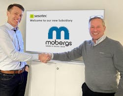 Fredrik Moberg (left), founder of Mobergs, and Joachim Schulz, CEO of Sesotec. Fredrik Moberg (left), founder of Mobergs, and Joachim Schulz, CEO of Sesotec.