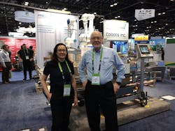 John McCormick, founder of Proco Machinery, stands with his daughter, Katie, who also works for the company, at their NPE2024 booth. John McCormick, founder of Proco Machinery, stands with his daughter, Katie, who also works for the company, at their NPE2024 booth.