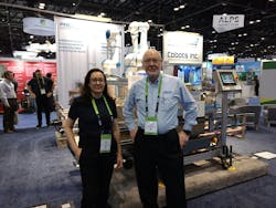 John McCormick, founder of Proco Machinery, stands with his daughter, Katie, who also works for the company, at their NPE2024 booth. John McCormick, founder of Proco Machinery, stands with his daughter, Katie, who also works for the company, at their NPE2024 booth.
