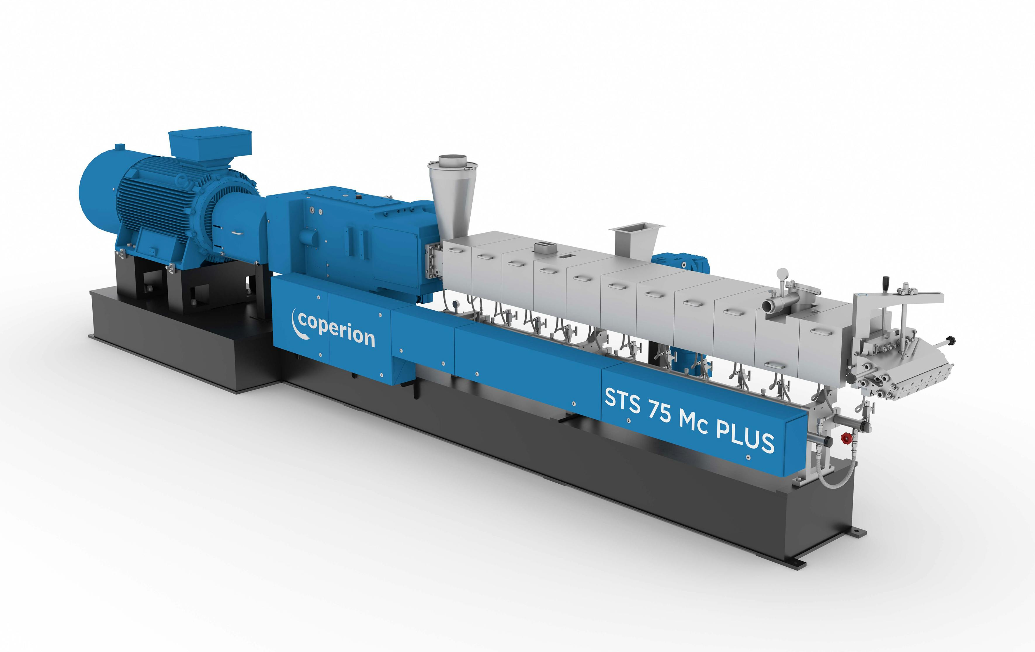 Coperion's STS 75 MC Plus twin-screw extruder has multiple applications.