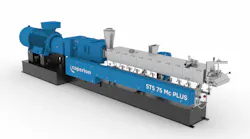 Coperion's STS 75 MC Plus twin-screw extruder has multiple applications.