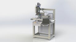 This single-head printer from Engineered Printing Solutions can be used for testing or small-scale production. This single-head printer from Engineered Printing Solutions can be used for testing or small-scale production.
