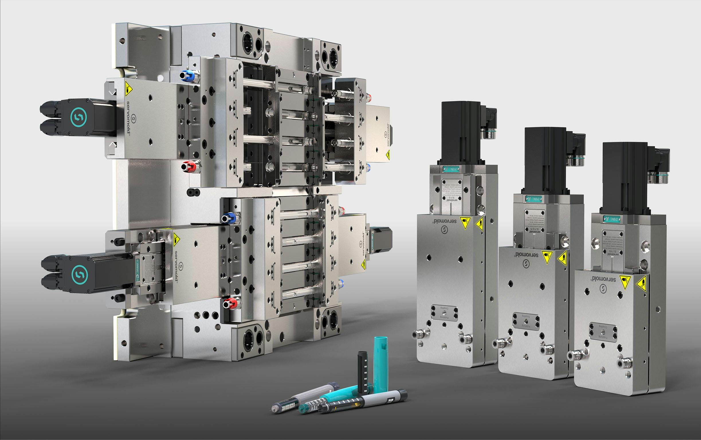 Servomold's SLY core-pulling unit is clean and accurate.