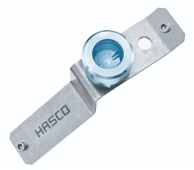 Hasco's parking plate holds multi-couplers.