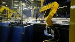 Fresno, California’s Cedar Avenue Recycling and Transfer Station (CARTS) has improved its materials-recovery rates and lessened the burden on its employees by installing robots to sort PET from three categories: pigmented or opaque PET, PET bottles and thermoforms. Fresno, California’s Cedar Avenue Recycling and Transfer Station (CARTS) has improved its materials-recovery rates and lessened the burden on its employees by installing robots to sort PET from three categories: pigmented or opaque PET, PET bottles and thermoforms.