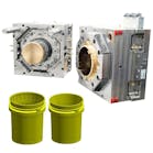 StackTeck is among many manufacturers and OEMs working to lightweight parts, both to reduce costs, as well as to address sustainability concerns. It used its specialized molds and proprietary Thin Recess Injection Molding (TRIM). technology to produce these 5-gallon buckets that have wall sections that are only 0.59 inch thick. Three years ago, StackTeck told Plastics Machinery & Manufacturing the buckets weighed 817 grams -- compared to 930-gram-buckets made through more-traditional means.. StackTeck is among many manufacturers and OEMs working to lightweight parts, both to reduce costs, as well as to address sustainability concerns. It used its specialized molds and proprietary Thin Recess Injection Molding (TRIM). technology to produce these 5-gallon buckets that have wall sections that are only 0.59 inch thick. Three years ago, StackTeck told Plastics Machinery & Manufacturing the buckets weighed 817 grams -- compared to 930-gram-buckets made through more-traditional means..