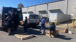 People load items outside Hasco's warehouse in Fletcher, N.C., where the company has worked with a missionary group to collect and distribute supplies for people trying to recover from the destruction wrought by Hurricane Helene. People load items outside Hasco's warehouse in Fletcher, N.C., where the company has worked with a missionary group to collect and distribute supplies for people trying to recover from the destruction wrought by Hurricane Helene.