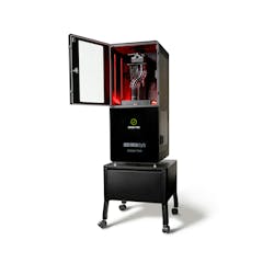 The Stratasys Origin Two 3D printer is shown. The Stratasys Origin Two 3D printer is shown.