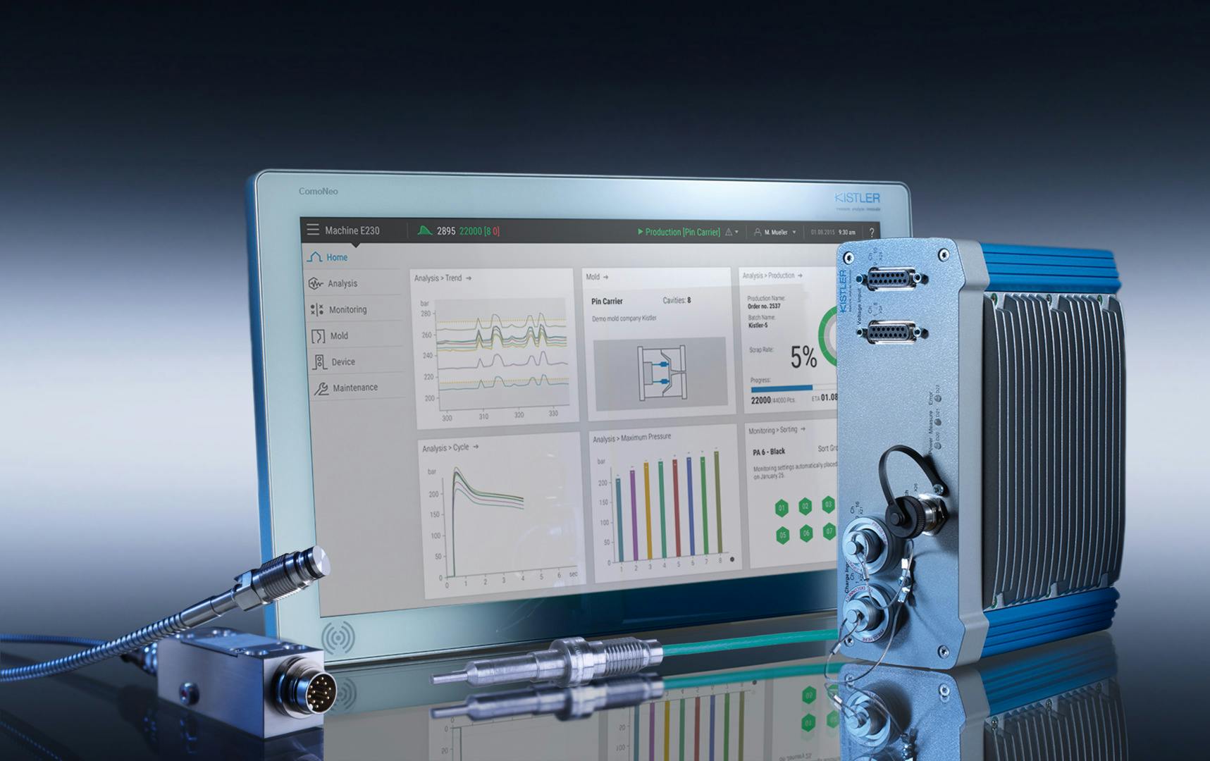 Kistler has released version 7.0 of its ComoNeo process monitoring system as well as the Multiflow 2.0 software.