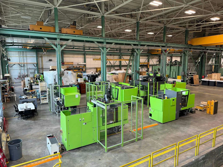 Field service technician training area used during the 8-week course all new service technicians must complete.