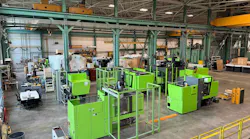 Field service technician training area used during the 8-week course all new service technicians must complete