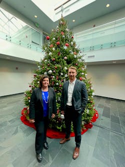 Vanessa Malena, Engel's president of the Americas, and Benjamin Lettner, executive VP for operations, at the company's York, Pa., headquarters Vanessa Malena, Engel's president of the Americas, and Benjamin Lettner, executive VP for operations, at the company's York, Pa., headquarters